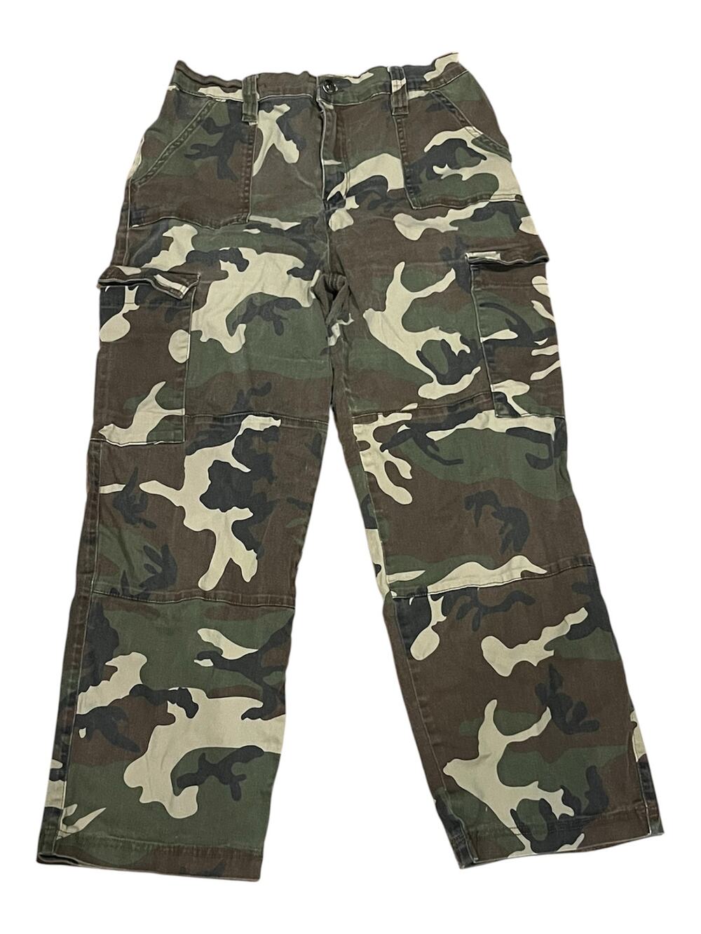 Camouflage Cargo Pants Men's Large Streetwear Utility Pocket Camo Casual